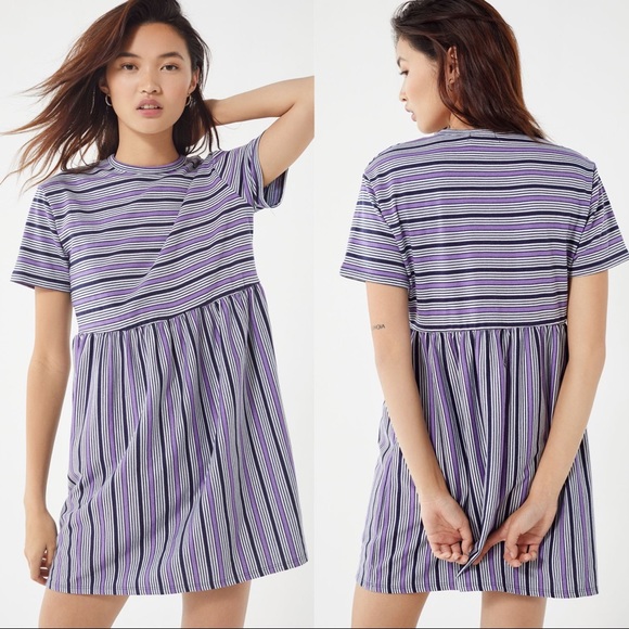 Urban Outfitters Dresses & Skirts - ✨ Urban Outfitters Striped Babydoll Frock Dress ✨